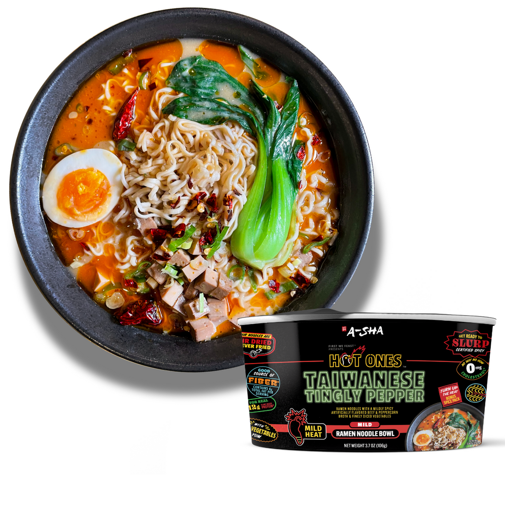 A-Sha x Hot Ones Taiwanese Tingly Pepper Noodles - Bold Taste for Busy Days