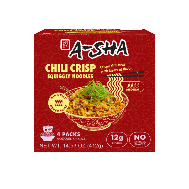 Chili Crisp Squiggly Noodle (4-Pack) - Quick Comfort with Big Flavor M5